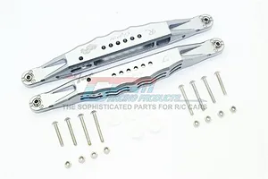 Traxxas 2.2/3.0" Off Road Tyres on Satin Chrome/Red Rims - Glued Wheels 2Pcs