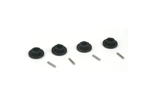 Traxxas 2.2/3.0" Off Road Tyres on Satin Chrome/Red Rims - Glued Wheels 2Pcs