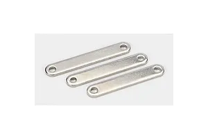 Traxxas 2.2/3.0" Off Road Tyres on Satin Chrome/Red Rims - Glued Wheels 2Pcs