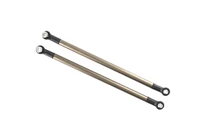Traxxas 2.2/3.0" Off Road Tyres on Satin Chrome/Red Rims - Glued Wheels 2Pcs
