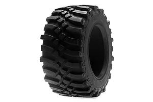Traxxas 2.2/3.0" Off Road Tyres on Satin Chrome/Red Rims - Glued Wheels 2Pcs