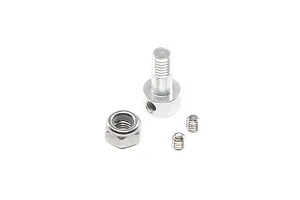 Traxxas 2.2/3.0" Off Road Tyres on Satin Chrome/Red Rims - Glued Wheels 2Pcs