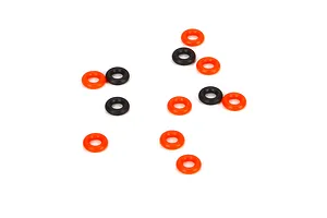 Traxxas 2.2/3.0" Off Road Tyres on Satin Chrome/Red Rims - Glued Wheels 2Pcs