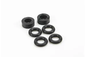 Traxxas 2.2/3.0" Off Road Tyres on Satin Chrome/Red Rims - Glued Wheels 2Pcs