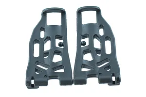 Traxxas 2.2/3.0" Off Road Tyres on Satin Chrome/Red Rims - Glued Wheels 2Pcs
