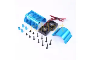 Heat Sink with Twin Tornado High Speed Fans sets for 1:8 Motors with around 40.8mm diameter