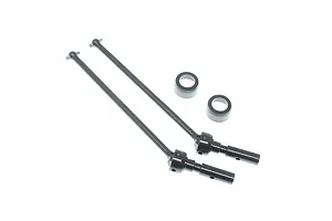 Traxxas 2.2/3.0" Off Road Tyres on Satin Chrome/Red Rims - Glued Wheels 2Pcs