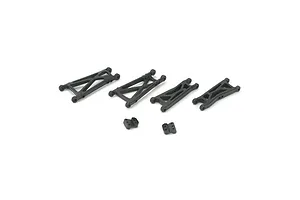 Traxxas 2.2/3.0" Off Road Tyres on Satin Chrome/Red Rims - Glued Wheels 2Pcs