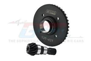 CHROME STEEL FRONT SPIRAL BEVEL GEARS - 1SET STXM1200F - BLACK