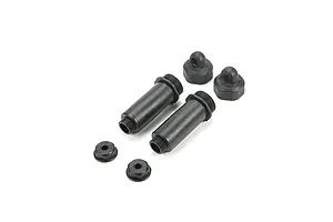 Traxxas 2.2/3.0" Off Road Tyres on Satin Chrome/Red Rims - Glued Wheels 2Pcs