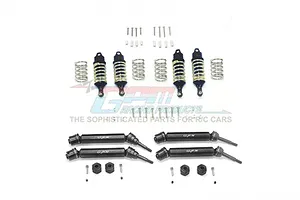 Traxxas 2.2/3.0" Off Road Tyres on Satin Chrome/Red Rims - Glued Wheels 2Pcs