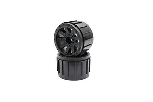 Axial 1.9 Black Rhino Primm Wheels, 12mm Hex, Black, 2pcs