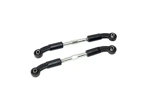 Traxxas 2.2/3.0" Off Road Tyres on Satin Chrome/Red Rims - Glued Wheels 2Pcs