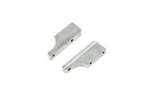 Camber links, front (TUBES charcoal gray-anodized, 7075-T6 aluminum, stronger than titanium) (2) (assembled with rod ends and hollow balls)/ aluminum wrench (1)