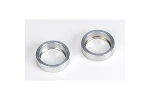 Traxxas 2.2/3.0" Off Road Tyres on Satin Chrome/Red Rims - Glued Wheels 2Pcs