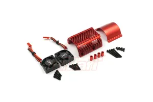 Heat Sink with Twin Tornado High Speed Fans sets for 1:8 Motors