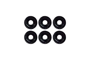 Traxxas 2.2/3.0" Off Road Tyres on Satin Chrome/Red Rims - Glued Wheels 2Pcs
