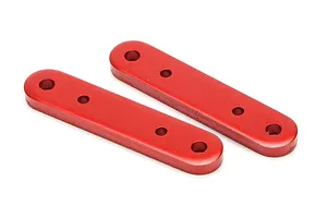 Traxxas 2.2/3.0" Off Road Tyres on Satin Chrome/Red Rims - Glued Wheels 2Pcs