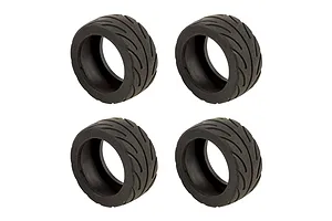 Traxxas 2.2/3.0" Off Road Tyres on Satin Chrome/Red Rims - Glued Wheels 2Pcs