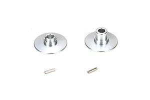 Traxxas 2.2/3.0" Off Road Tyres on Satin Chrome/Red Rims - Glued Wheels 2Pcs