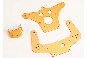 Traxxas 2.2/3.0" Off Road Tyres on Satin Chrome/Red Rims - Glued Wheels 2Pcs