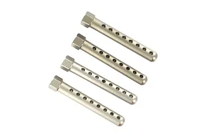 Traxxas 2.2/3.0" Off Road Tyres on Satin Chrome/Red Rims - Glued Wheels 2Pcs