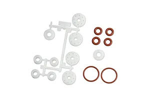 Camber links, front (TUBES charcoal gray-anodized, 7075-T6 aluminum, stronger than titanium) (2) (assembled with rod ends and hollow balls)/ aluminum wrench (1)