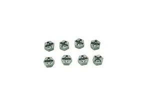 Traxxas 2.2/3.0" Off Road Tyres on Satin Chrome/Red Rims - Glued Wheels 2Pcs