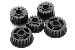 Traxxas 2.2/3.0" Off Road Tyres on Satin Chrome/Red Rims - Glued Wheels 2Pcs