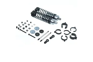 Traxxas 2.2/3.0" Off Road Tyres on Satin Chrome/Red Rims - Glued Wheels 2Pcs