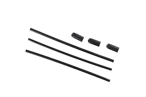 Traxxas 2.2/3.0" Off Road Tyres on Satin Chrome/Red Rims - Glued Wheels 2Pcs