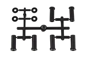 Axial 1.9 Black Rhino Primm Wheels, 12mm Hex, Black, 2pcs