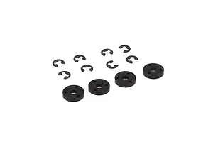 Traxxas 2.2/3.0" Off Road Tyres on Satin Chrome/Red Rims - Glued Wheels 2Pcs