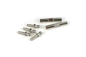 Traxxas 2.2/3.0" Off Road Tyres on Satin Chrome/Red Rims - Glued Wheels 2Pcs