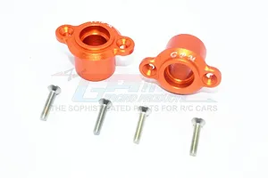ALUMINUM REAR AXLE ADAPTERS-6PC SET SB022 - ORANGE