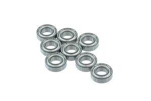Traxxas 2.2/3.0" Off Road Tyres on Satin Chrome/Red Rims - Glued Wheels 2Pcs