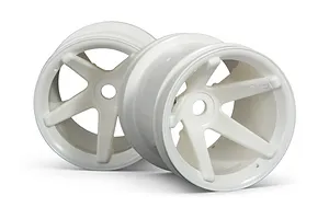 Traxxas 2.2/3.0" Off Road Tyres on Satin Chrome/Red Rims - Glued Wheels 2Pcs