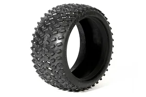 Traxxas 2.2/3.0" Off Road Tyres on Satin Chrome/Red Rims - Glued Wheels 2Pcs