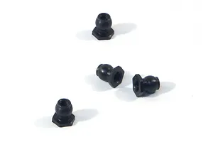 Traxxas 2.2/3.0" Off Road Tyres on Satin Chrome/Red Rims - Glued Wheels 2Pcs
