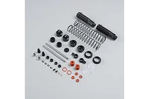 Caster blocks (c-hubs), extreme heavy duty, gray (left &amp; right)/ 3x26mm hinge pins (2)/ 3x15mm BCS (2) (for use with #9182 upgrade kit)