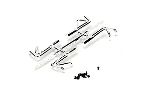 Traxxas 2.2/3.0" Off Road Tyres on Satin Chrome/Red Rims - Glued Wheels 2Pcs