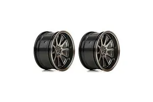 Camber links, front (TUBES charcoal gray-anodized, 7075-T6 aluminum, stronger than titanium) (2) (assembled with rod ends and hollow balls)/ aluminum wrench (1)