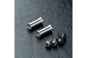 Traxxas 2.2/3.0" Off Road Tyres on Satin Chrome/Red Rims - Glued Wheels 2Pcs