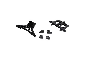 Traxxas 2.2/3.0" Off Road Tyres on Satin Chrome/Red Rims - Glued Wheels 2Pcs