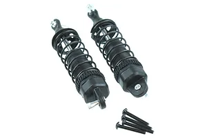 Traxxas 2.2/3.0" Off Road Tyres on Satin Chrome/Red Rims - Glued Wheels 2Pcs