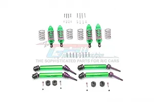Traxxas 2.2/3.0" Off Road Tyres on Satin Chrome/Red Rims - Glued Wheels 2Pcs