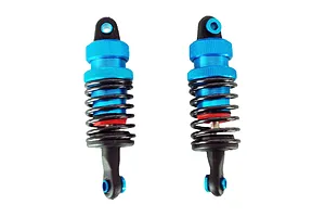 Traxxas 2.2/3.0" Off Road Tyres on Satin Chrome/Red Rims - Glued Wheels 2Pcs