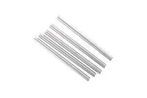 Traxxas 2.2/3.0" Off Road Tyres on Satin Chrome/Red Rims - Glued Wheels 2Pcs