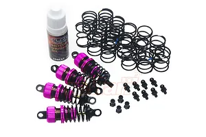 Shock-Gear 50mm Damper Set for 1/10 RC Touring M-Chassis Car Pink