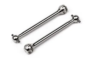 Traxxas 2.2/3.0" Off Road Tyres on Satin Chrome/Red Rims - Glued Wheels 2Pcs